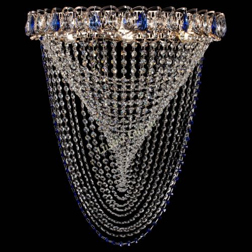 Люстра ﻿Жасмин Веер синий в Подольске Гусь Хрустальный