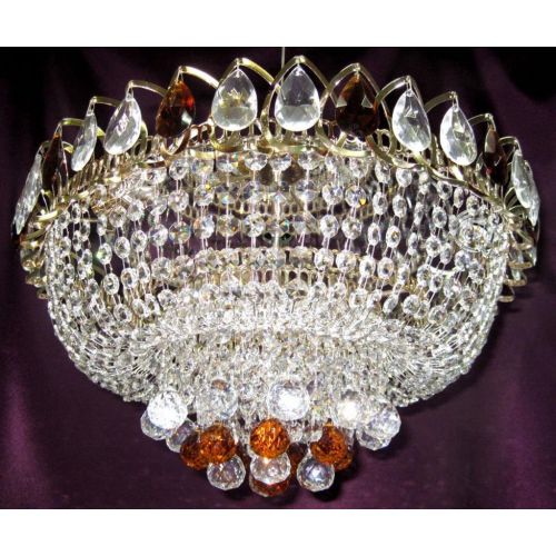 Люстра Капель Кулон цветная в Подольске Гусь Хрустальный