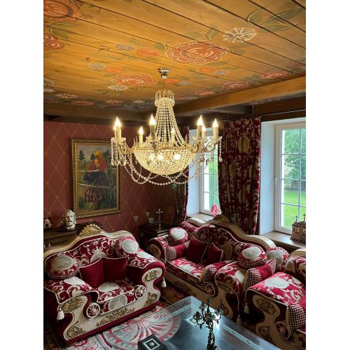 Люстра Елизавета №13 Купол в Подольске Гусь Хрустальный