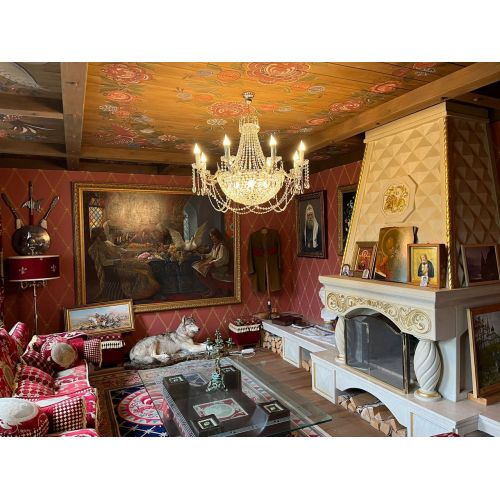 Люстра Елизавета №13 Купол в Подольске Гусь Хрустальный