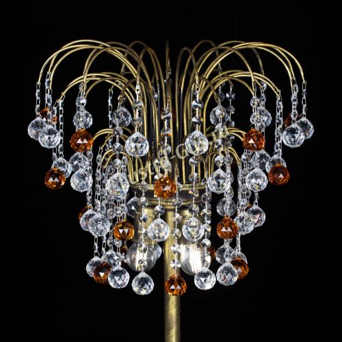 Торшер Агата шар под бронзу Чайный в Подольске Гусь Хрустальный