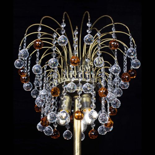 Торшер Агата шар под бронзу Чайный в Подольске Гусь Хрустальный