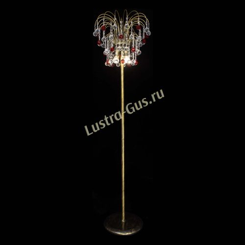 Торшер Агата шар под бронзу Красный в Подольске Гусь Хрустальный