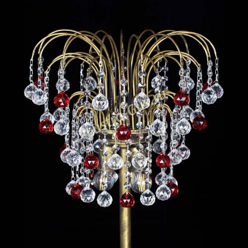 Торшер Агата шар под бронзу Красный в Подольске Гусь Хрустальный