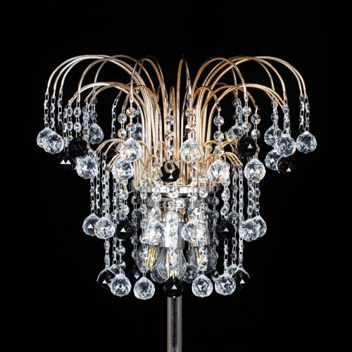 Торшер Акация шар черный в Подольске Гусь Хрустальный