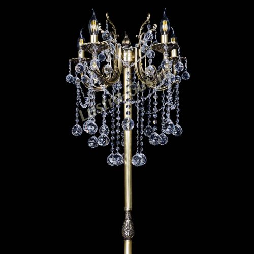 Бронзовый торшер Матильда №2 шар в Подольске Гусь Хрустальный