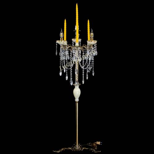 Торшер бронзовый Оникс №3/2 журавлик в Подольске Гусь Хрустальный