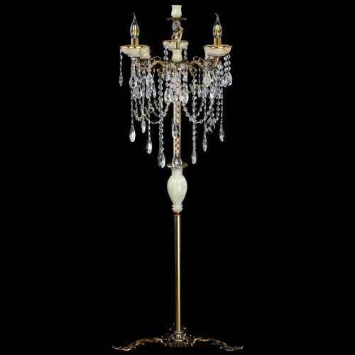 Торшер бронзовый Оникс №3/2 журавлик в Подольске Гусь Хрустальный