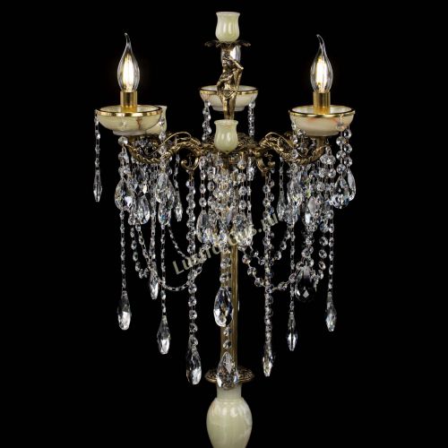 Торшер бронзовый Оникс №3/2 журавлик в Подольске Гусь Хрустальный