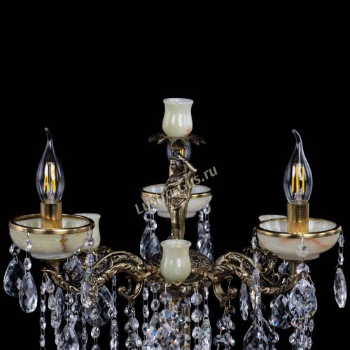 Торшер бронзовый Оникс №3 баден в Подольске Гусь Хрустальный