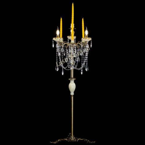 Торшер бронзовый Оникс №3 журавлик в Подольске Гусь Хрустальный