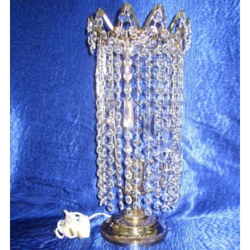 Лампа настольная Элит Ёлочка прозрачная в Подольске Гусь Хрустальный